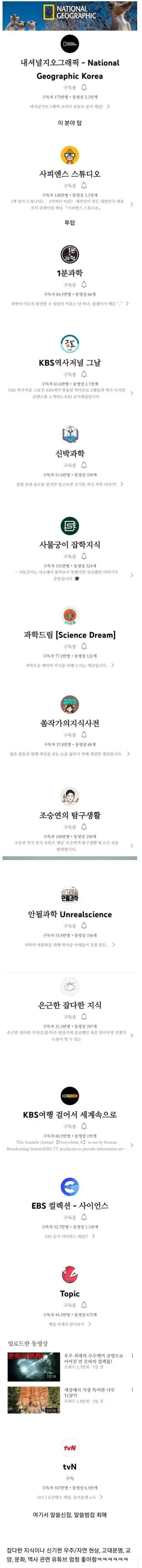은근히 있다는 유튜브 취향.jpg